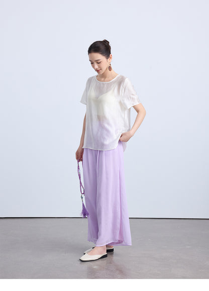 High-End National Style Summer Blouse for Women