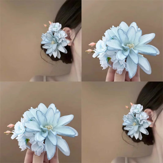 Floral Hair Clip New Chinese Style Beach Holiday Updo Hair Accessory