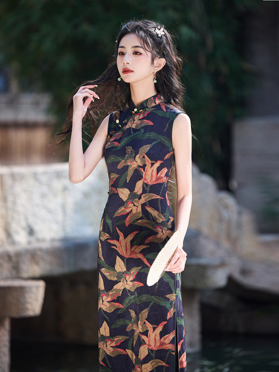 Youthful Sleeveless Cheongsam – Beautiful Daily Wear Dress