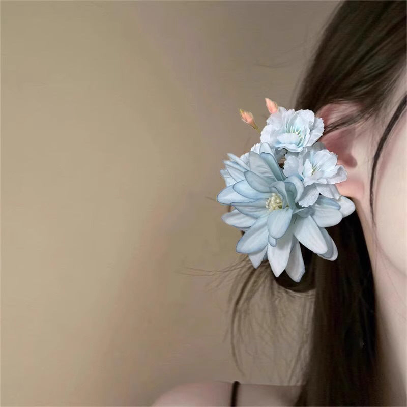 Floral Hair Clip New Chinese Style Beach Holiday Updo Hair Accessory