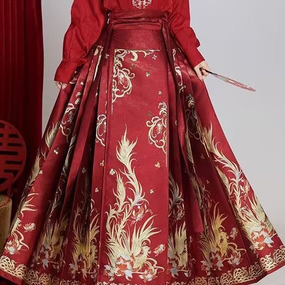 Luxury Ming Style Hanfu — Heavy Embroidery National Aesthetic Set