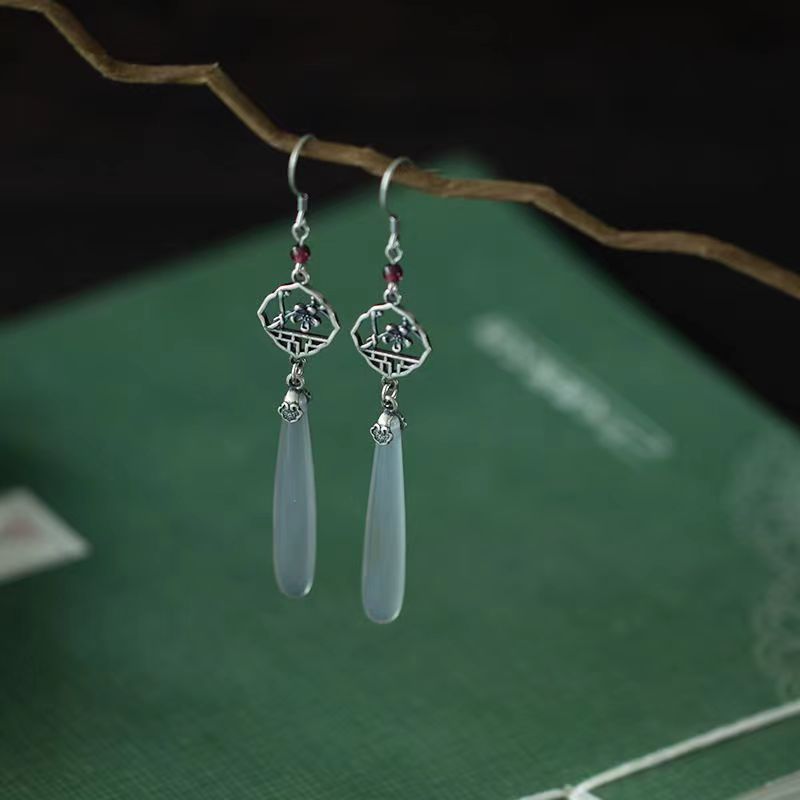 Elegant Ancient Style Earrings | Versatile Long Water Drop Fashion Jewelry
