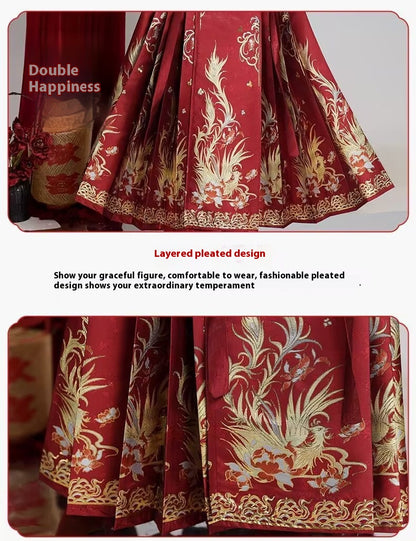 Luxury Ming Style Hanfu — Heavy Embroidery National Aesthetic Set