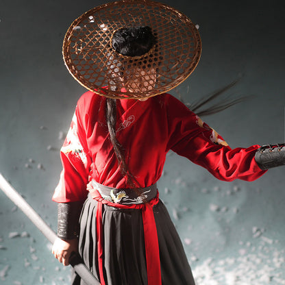 Men's Black Hanfu Wei Jin Swordsman Style Ancient Chinese Outfit