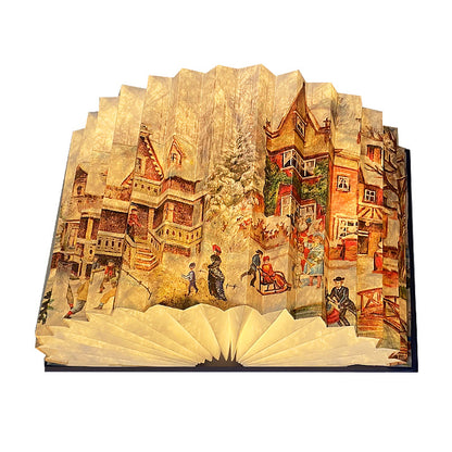Creative 3D Night Light Foldable Fan Book Lamp for Bedroom