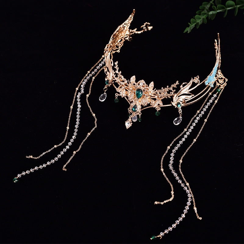 Ancient summer style hair crown tassel hair accessories