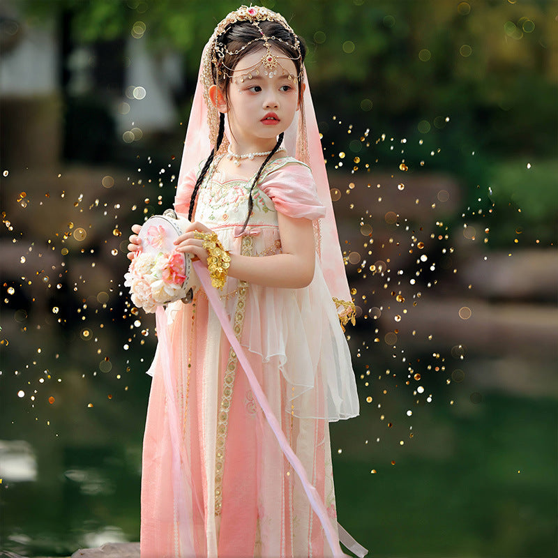 Girls Summer Hanfu — Fairy Princess Ru Skirt Dress Tang Style Costume