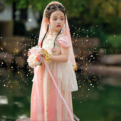 Girls Summer Hanfu — Fairy Princess Ru Skirt Dress Tang Style Costume