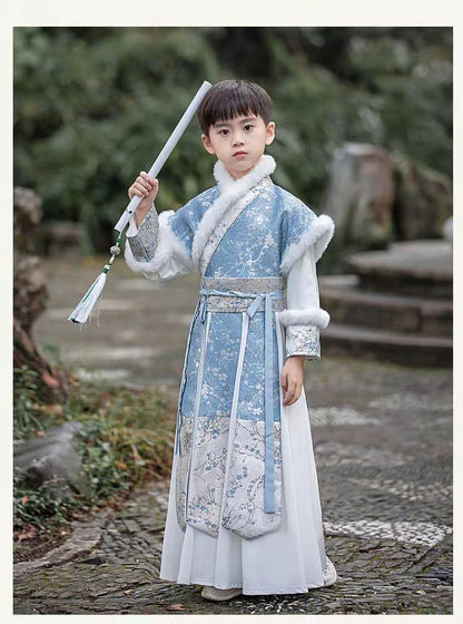 Children’s Chinese Style Hanfu | Autumn Winter Boys’ National Style Tang Suit
