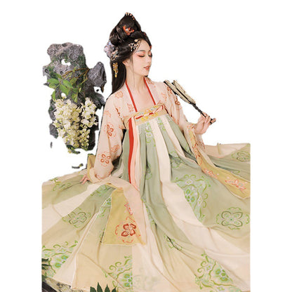 Tang & Wei Jin Style Hanfu — Chest-High Skirt Women’s Spring Summer Set