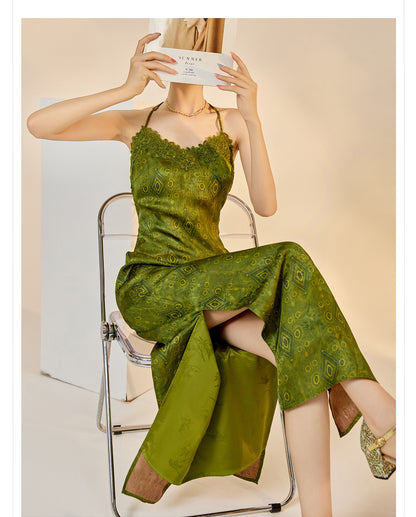 Velvet Burnout Jacket & Printed Cardigan Dress Set for Autumn