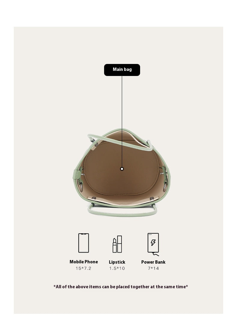 Song Brocade Silk Bucket Bag New Chinese Style Shoulder Crossbody Bag for Women