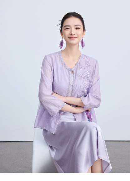 High-End Chinese Style Thin Summer Cardigan