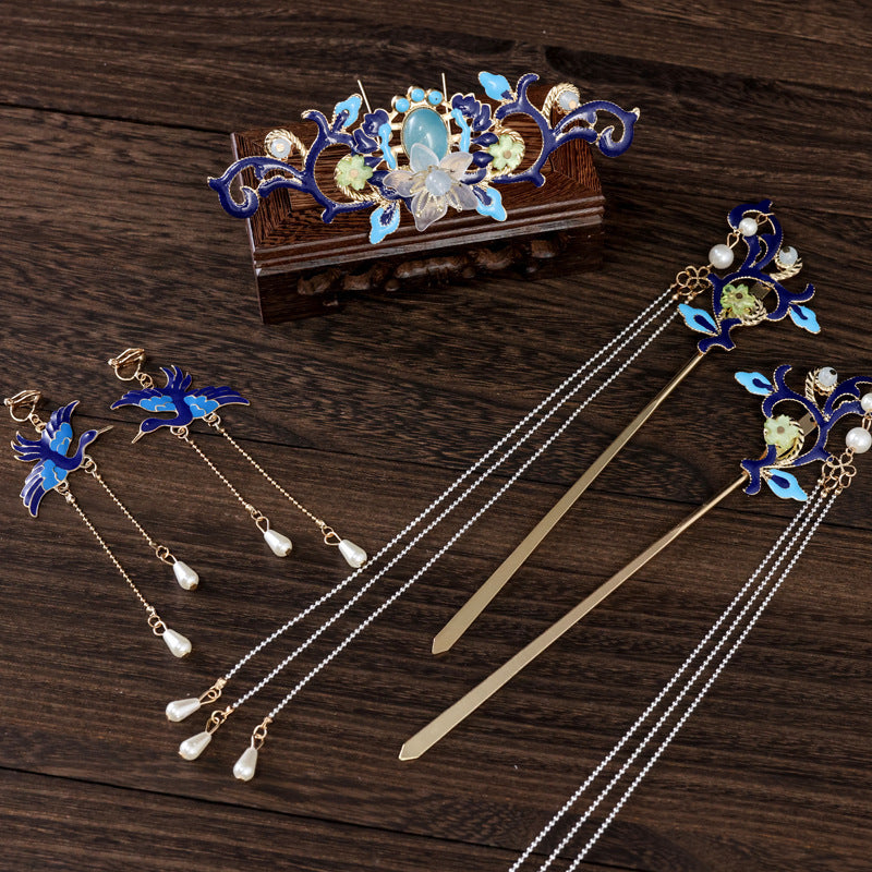 Hanfu Hair Accessories Fairy Girl Tassel Hairpin Full Set Buyao Hairpin
