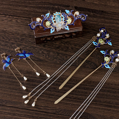 Hanfu Hair Accessories Fairy Girl Tassel Hairpin Full Set Buyao Hairpin