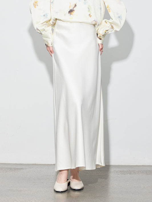 Chic High-Waist Mermaid Satin Skirt for Women
