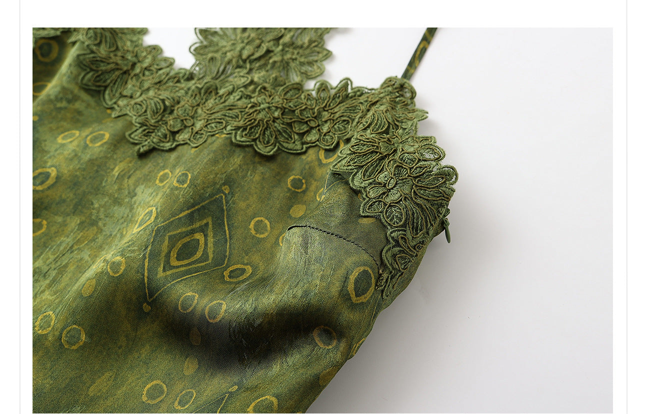 Velvet Burnout Jacket & Printed Cardigan Dress Set for Autumn