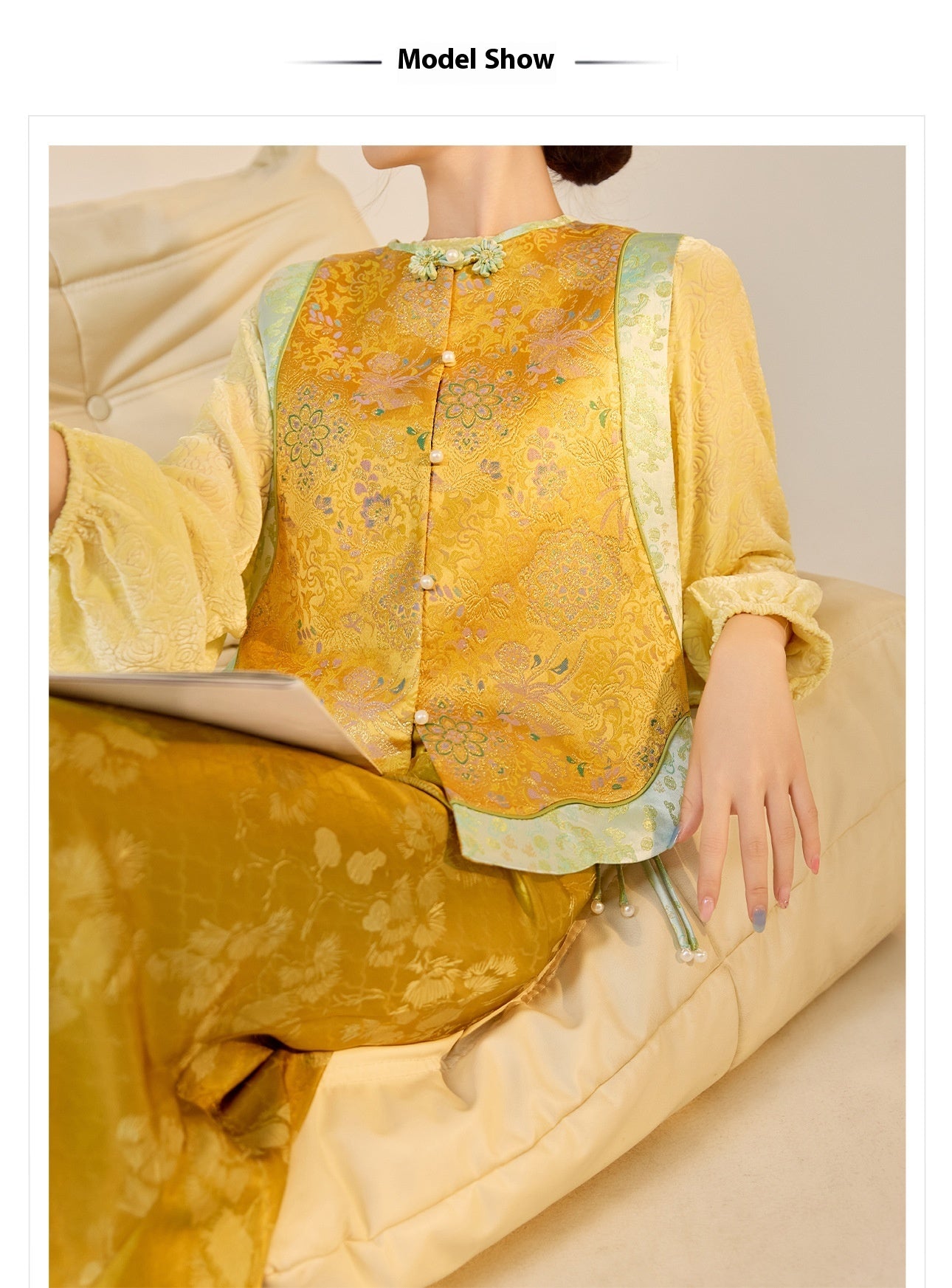 High-End Floral Embroidered Vest – Stylish Women's Top