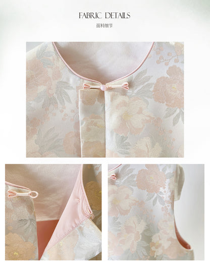 Light National Style Jacquard Vest Chinese Style