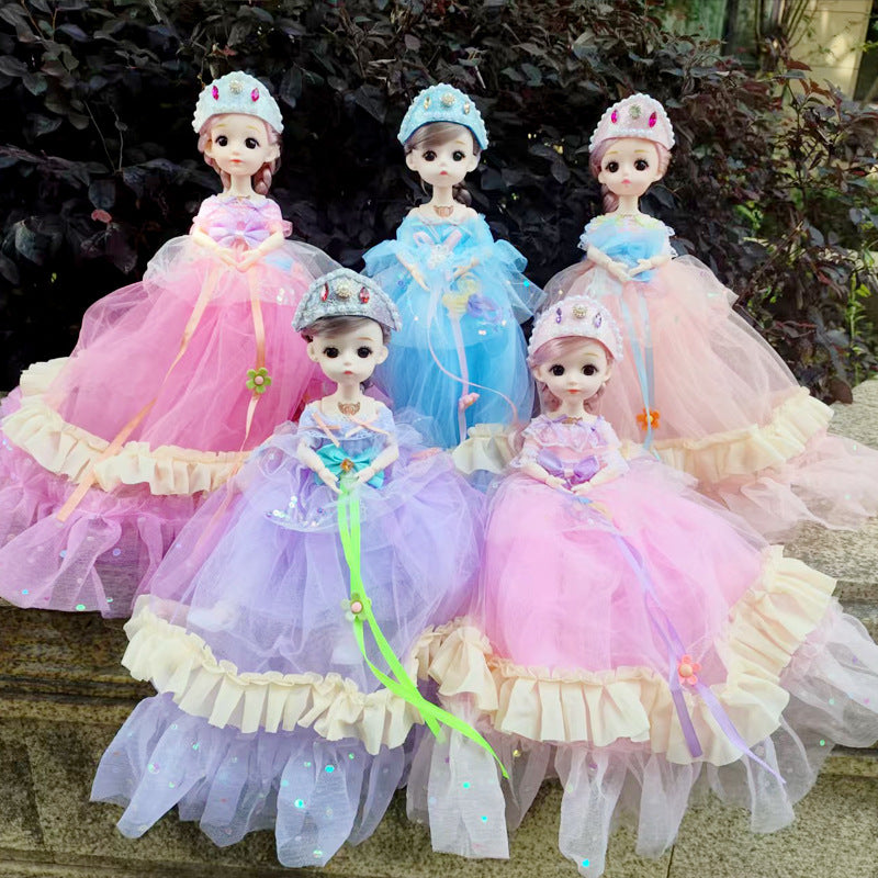 New30Centimeter Music Wedding Dress Barbie Doll Hanfu Singing Storytelling Plush Toy Girl Gift Children's Toy