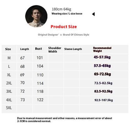 Summer Chinese Cotton Linen Shirt Men Casual Thin Youth Trend Top