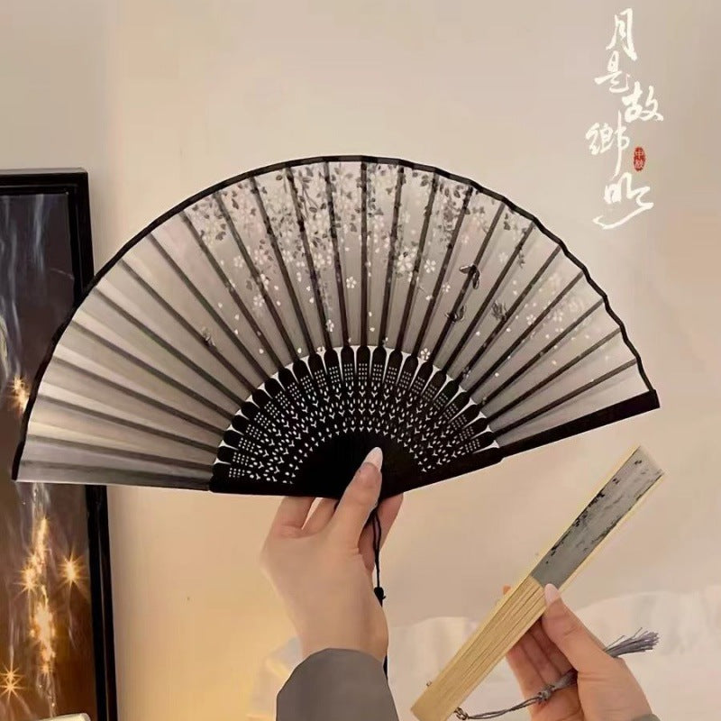 New Chinese Style Small Folding Fan — Hanfu Cheongsam Spring Summer