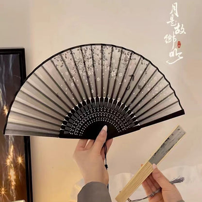 New Chinese Style Small Folding Fan — Hanfu Cheongsam Spring Summer