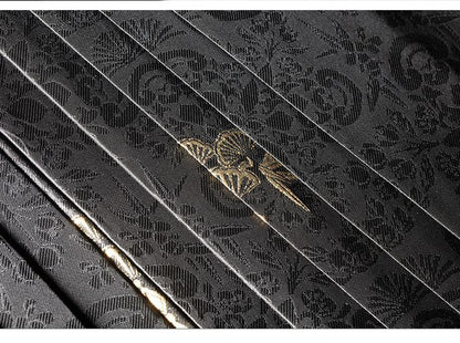 Elegant Autumn-Winter Brocade Horse-Face Skirt