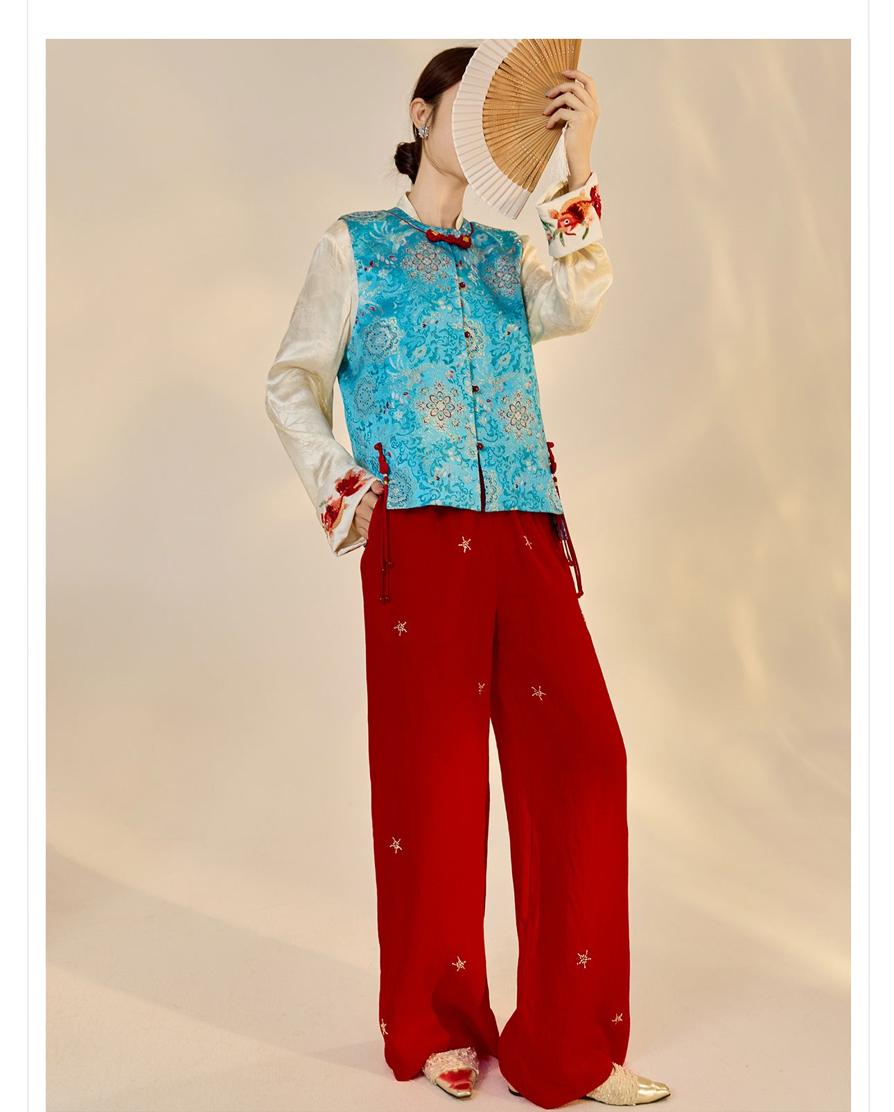 Early Autumn Retro Embroidered Vest | New Chinese Style Women's Top