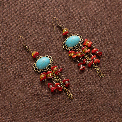 Exotic Ancient Style Hair Ornament Set | Hanfu Earrings Necklace Hair Accessory