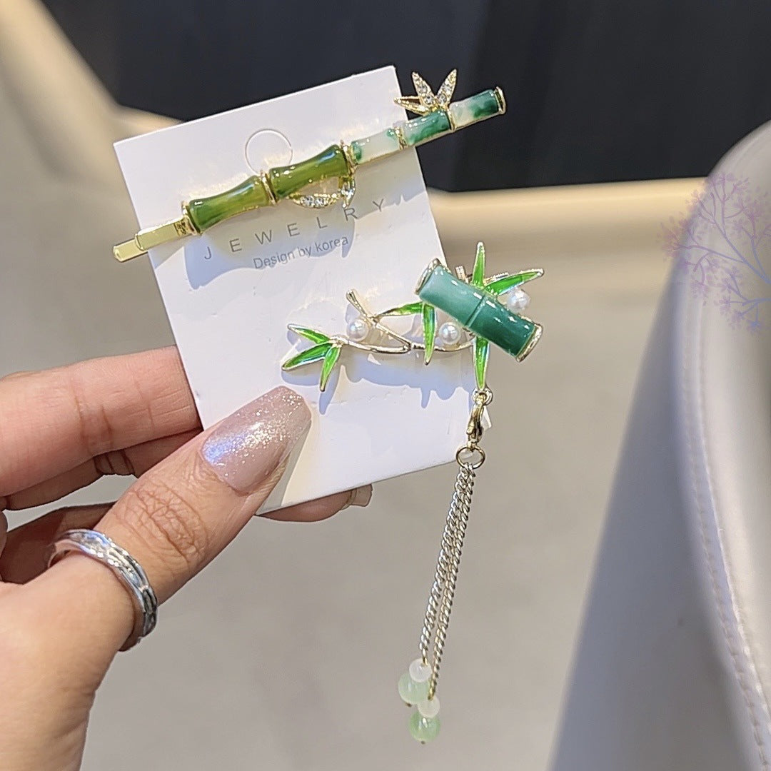 New Chinese Style Bamboo Hair Clip Simple Side Bangs Hair Accessory