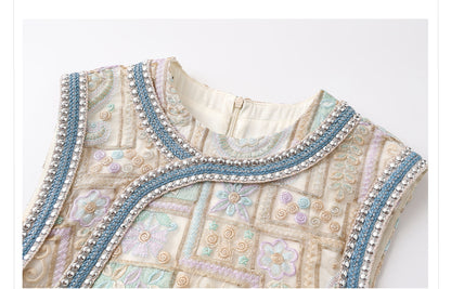 High-End Summer Dress for Women |New Chinese Style Embroidered Long Dress