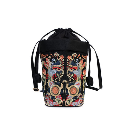 Elegant Xiangyun Silk Crossbody Purse — Hanfu & Cheongsam Match