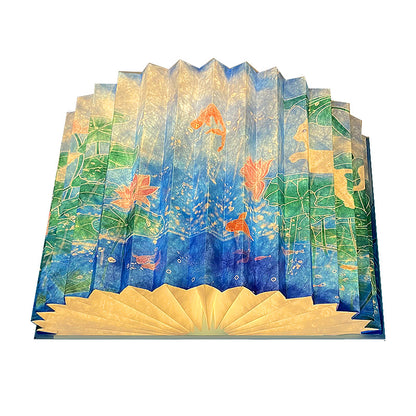 Creative 3D Night Light Foldable Fan Book Lamp for Bedroom