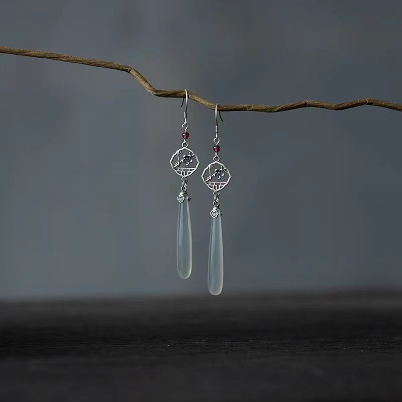 Elegant Ancient Style Earrings | Versatile Long Water Drop Fashion Jewelry