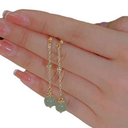 Elegant Chinese Style Earrings | Simple Versatile Ear Hook Clip Jewelry for Women