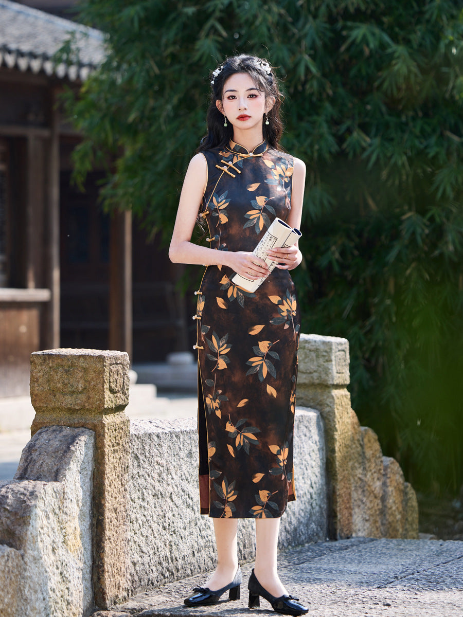 New Chinese Style Qipao – Elegant Daily Wear Dress for Girls