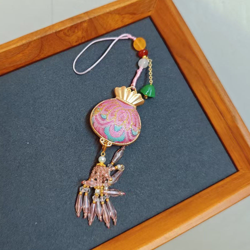 Song Brocade Tassel Pendant Intangible Heritage Car Hanging Charm