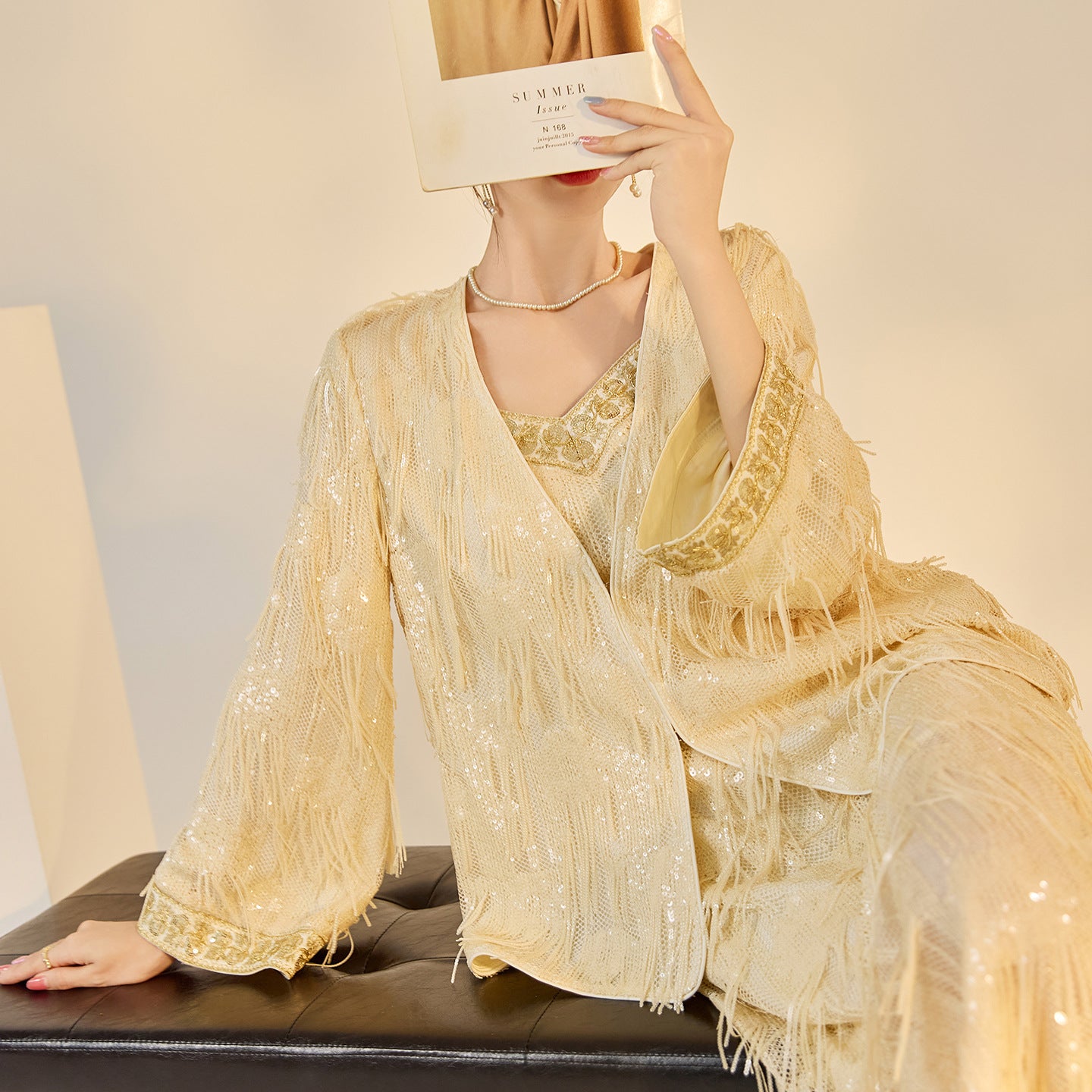 Autumn High-End Embroidered Tassel Cardigan | New Chinese Style Top