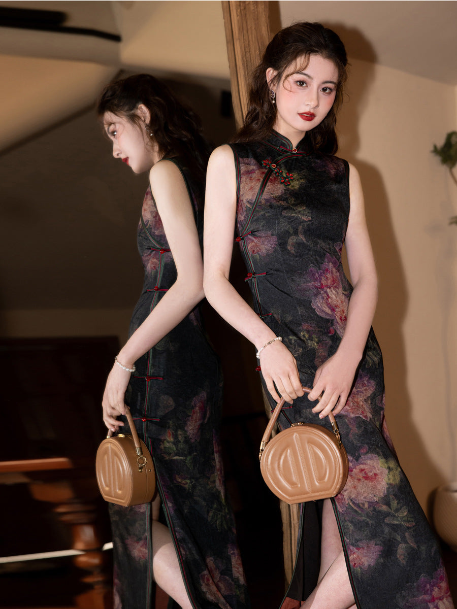 Exquisite Waist-Cinching Qipao – Elegant Everyday Wear Dress