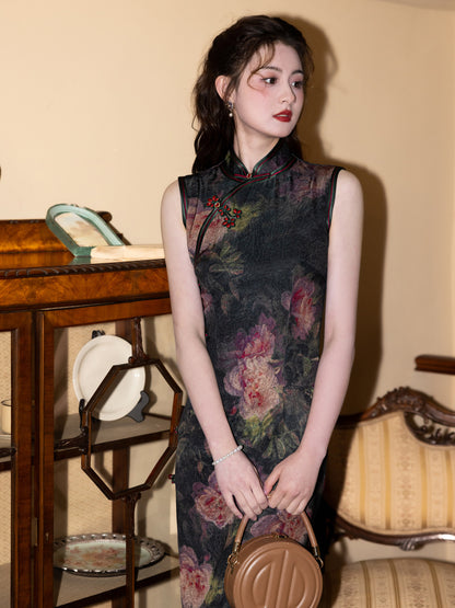 Exquisite Waist-Cinching Qipao – Elegant Everyday Wear Dress