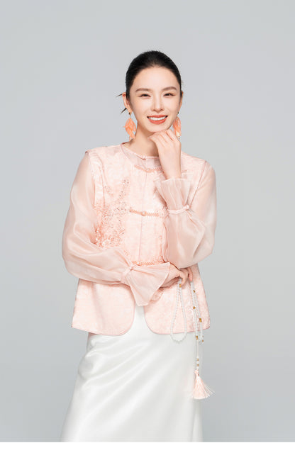 Sophisticated Sleeveless Retro Silk Vest