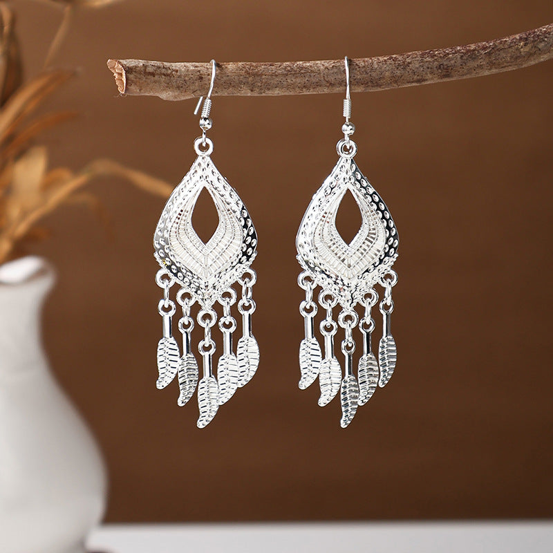 Ancient Style Ethnic Earrings | Elegant Miao Jewelry for Women
