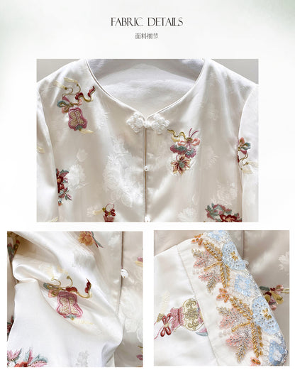 Elegant Embroidered Sequin Beaded Jacket for Women