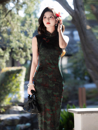 Exquisite Waist-Cinching Qipao – Elegant Everyday Wear Dress