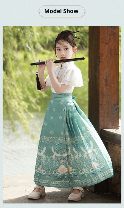 Children’s National Style Hanfu | Big Girls Ming Dynasty Tang Suit Outfit