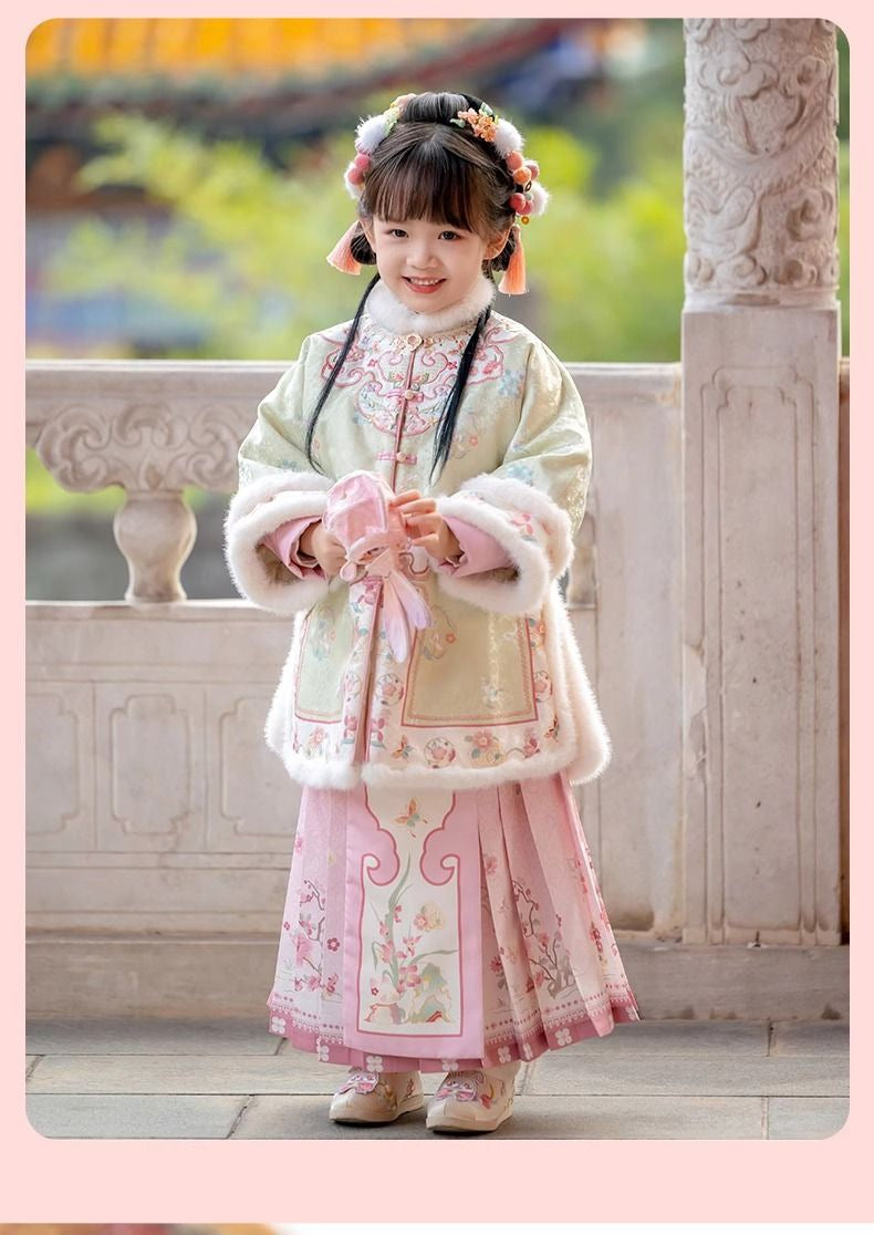 Children’s New Chinese Style Hanfu | Winter Ming Dynasty Outfit for New Year