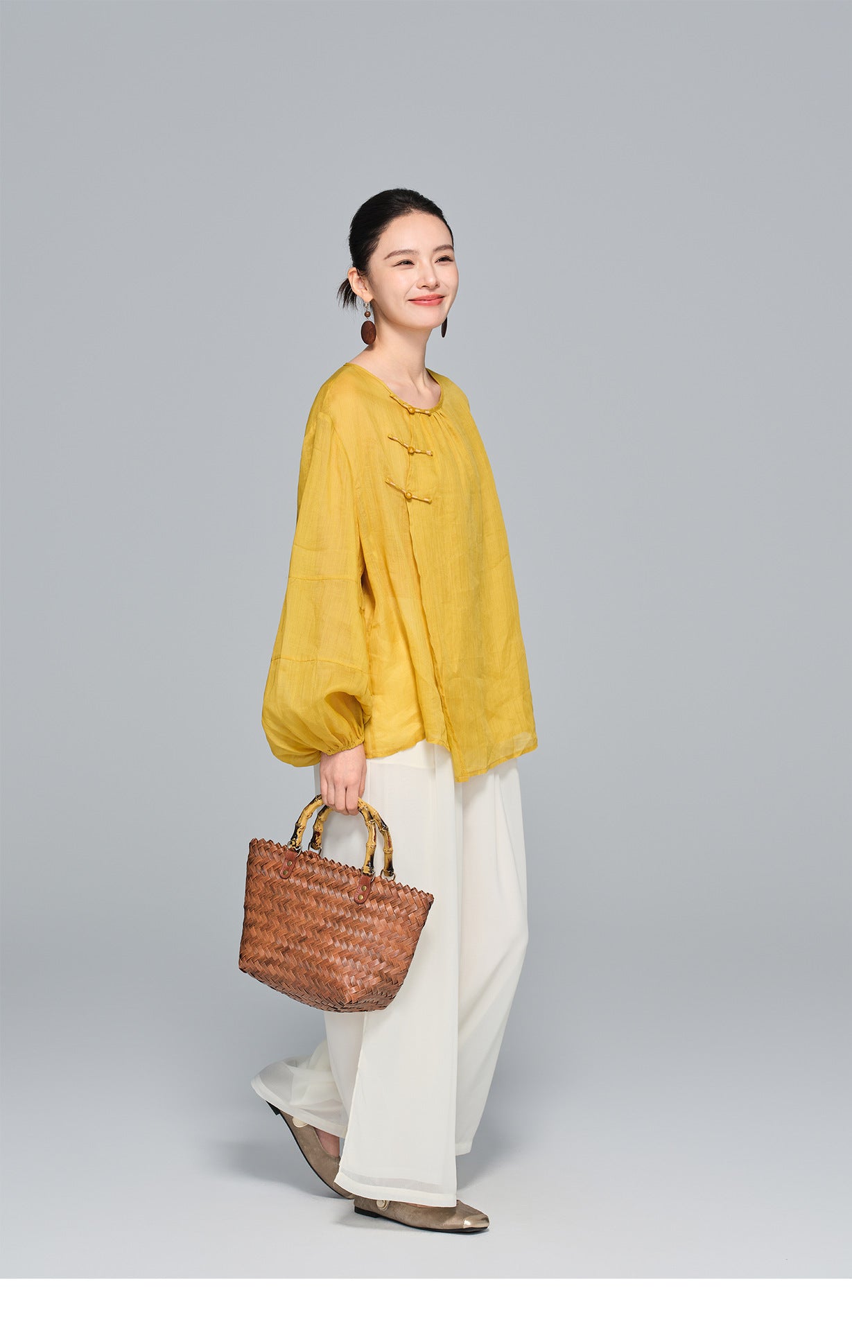 Stylish Loose Linen Women's Top