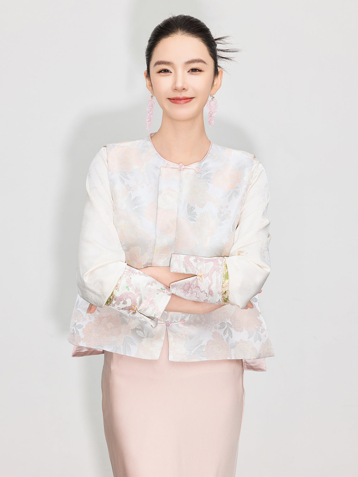 Light National Style Jacquard Vest Chinese Style