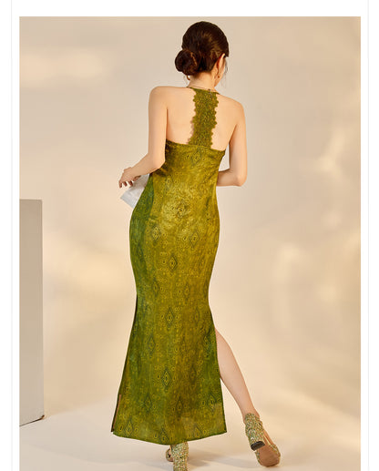 Velvet Burnout Jacket & Printed Cardigan Dress Set for Autumn